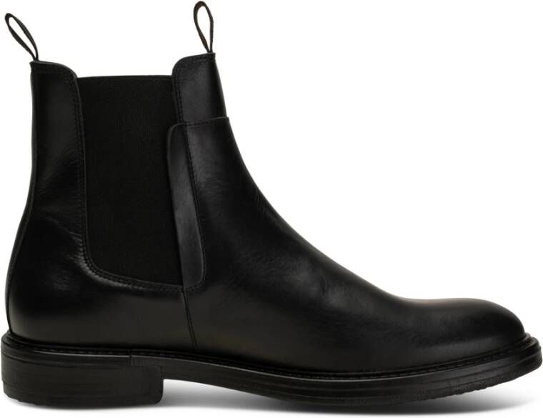 Shoe the Bear Tijdloze Leren Chelsea Boot Zwart Heren