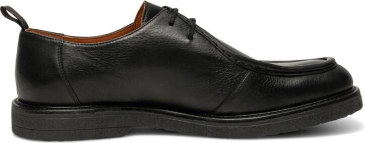 Shoe the Bear Tijdloze Wallabee Leren Schoenen Black Heren