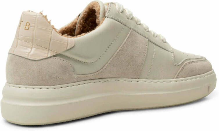 Shoe the Bear Valda sneaker leer warm uit wit Beige Dames