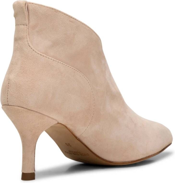 Shoe the Bear Valentijns Suède Enkellaarzen Beige Dames