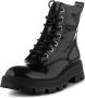 Shoe the Bear Viv Boots Leather Black High Shine Zwart Dames - Thumbnail 2