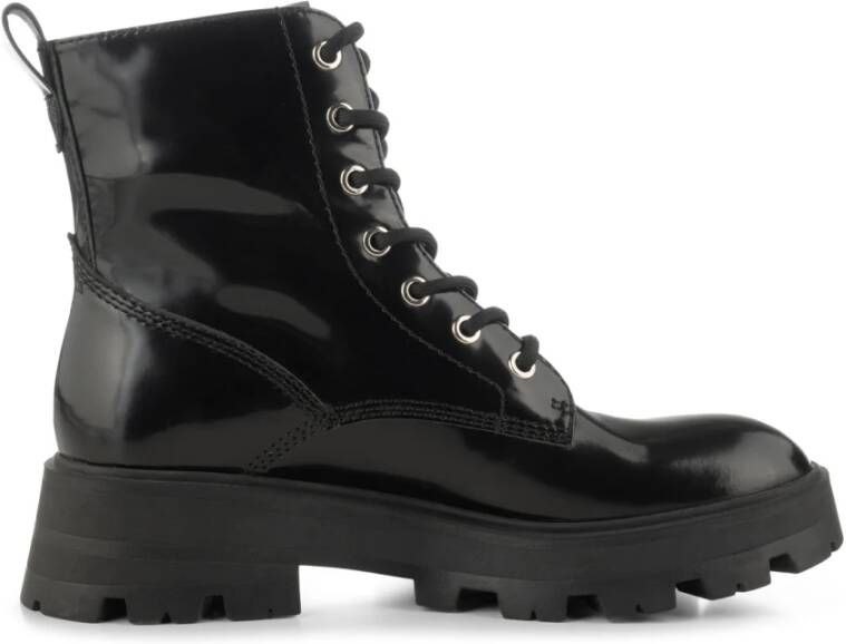 Shoe the Bear Viv boot leer Zwart Hoogglans Black Dames