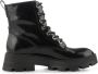 Shoe the Bear Viv Boots Leather Black High Shine Zwart Dames - Thumbnail 4