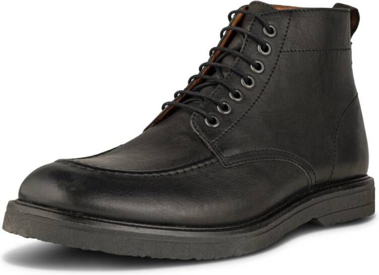 Shoe the Bear Waterafstotende Leren Veterschoen Black Heren