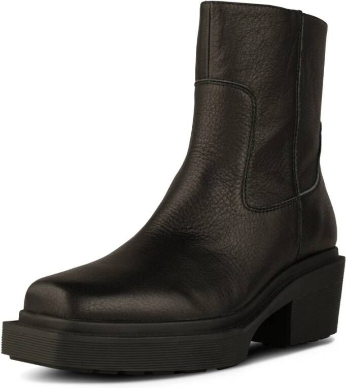 Shoe the Bear Westelijke Leren Enkellaars Black Dames