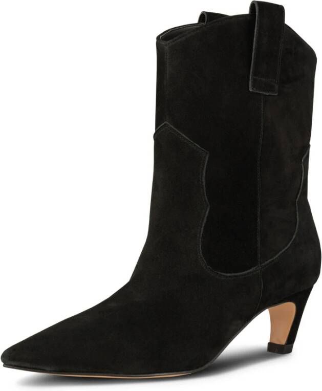 Shoe the Bear Wilde Western-geïnspireerde Suède Laarzen Black Dames