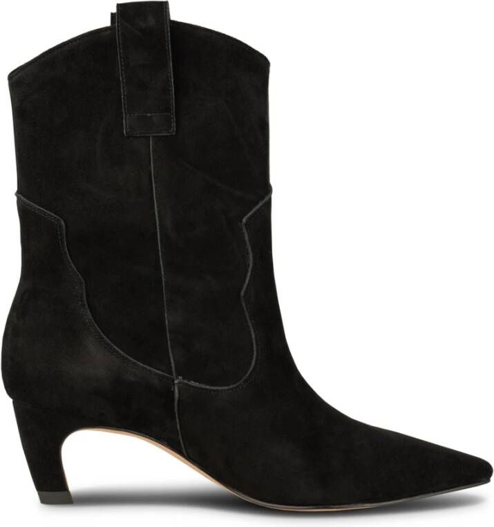 Shoe the Bear Wilde Western-geïnspireerde Suède Laarzen Black Dames