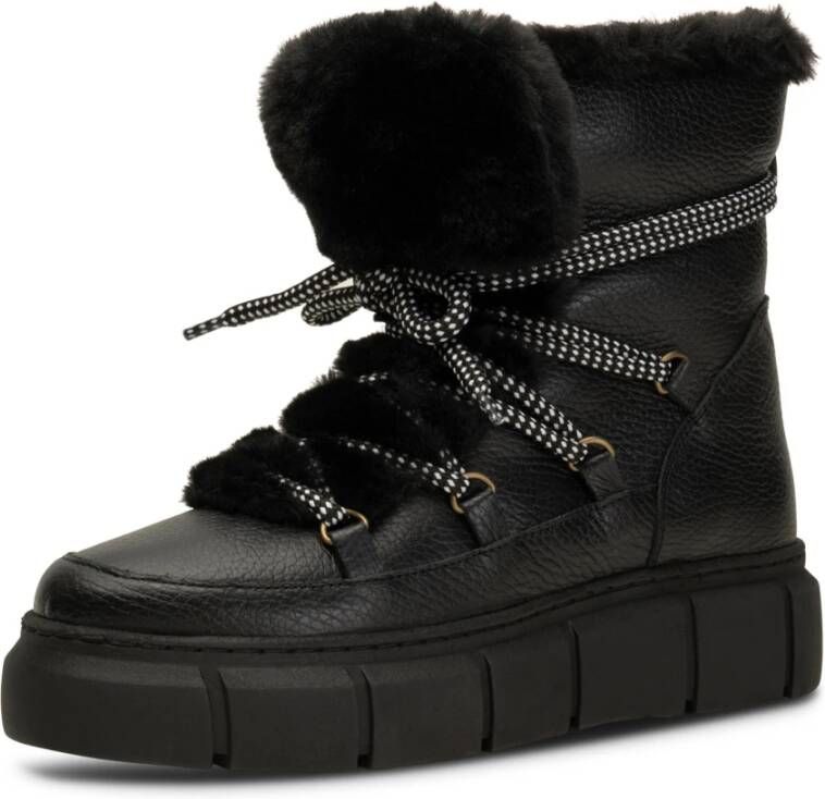 Shoe the Bear Winterlaars Leer Zwart Dames