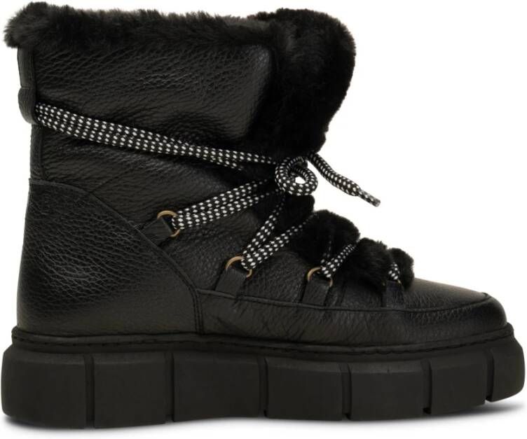 Shoe the Bear Winterlaars Leer Zwart Dames