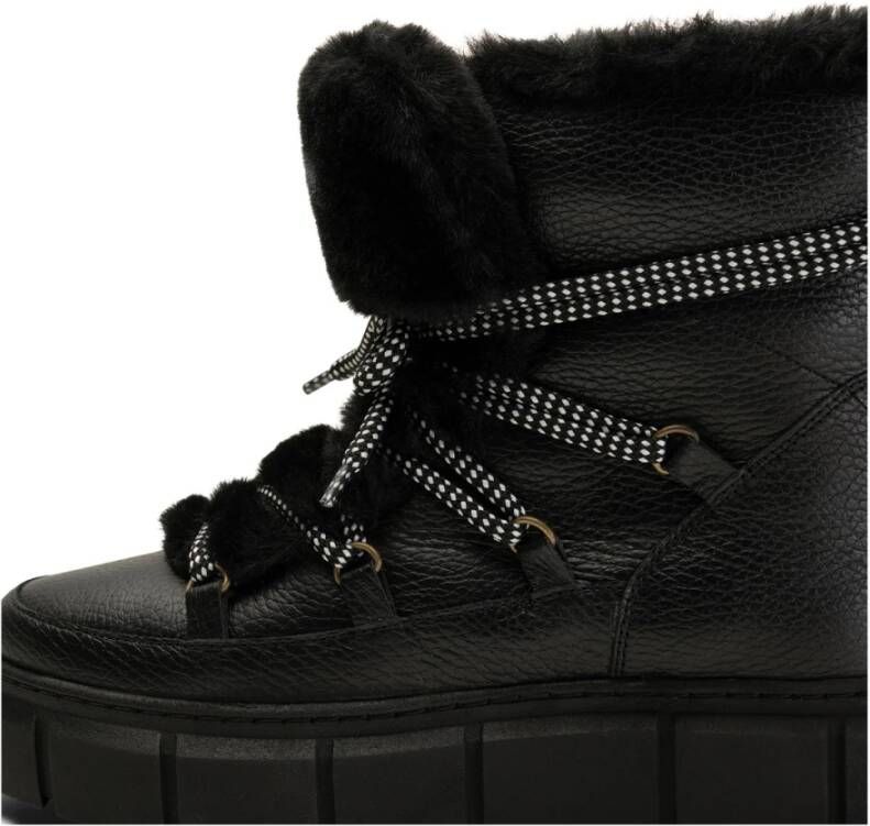 Shoe the Bear Winterlaars Leer Zwart Dames