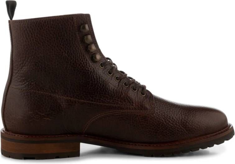 Shoe the Bear York Lace Up Boots Leather Brown Bruin Dames