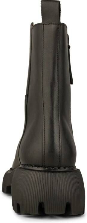 Shoe the Bear Zip Boot Leren Chunky Zool Black Dames