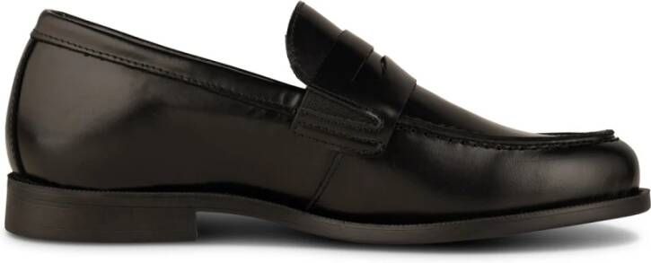 Shoe the Bear Zwarte Leren Loafer Penny Black Dames