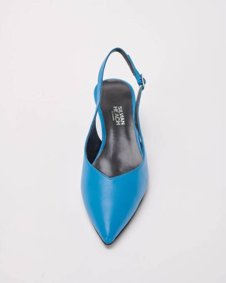 Silvian Heach Puntige slingback hakken Blue Dames