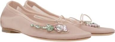 Simone Rocha Bloemen Mesh Ballet Flats Beige Dames