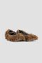 Simone Rocha Faux Fur Crossed Straps Ballerina Schoenen Brown Dames - Thumbnail 2