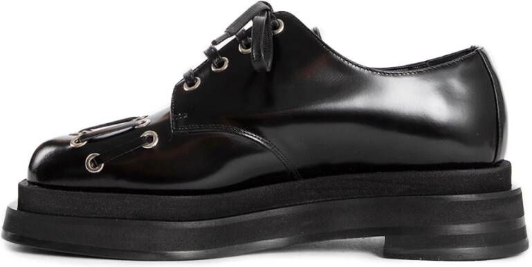 Simone Rocha Hart Teen Platform Veterschoen Brogue Black Dames