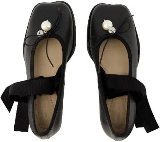 Simone Rocha Leather flats Black Dames