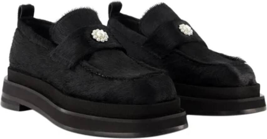 Simone Rocha Leather flats Black Dames