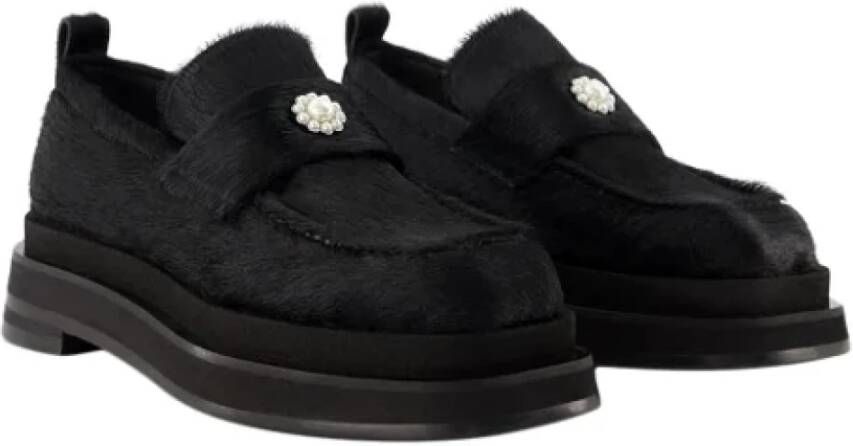 Simone Rocha Leather flats Black Dames