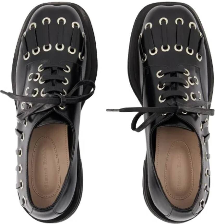 Simone Rocha Leather flats Black Dames