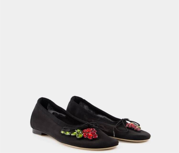 Simone Rocha Mesh ballerina's in zwart mesh Black Dames