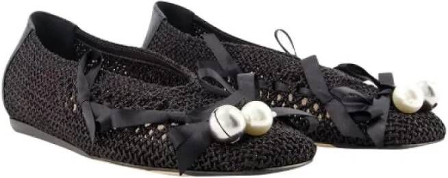 Simone Rocha Pre-owned Cotton flats Black Dames