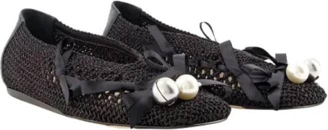 Simone Rocha Pre-owned Cotton flats Black Dames