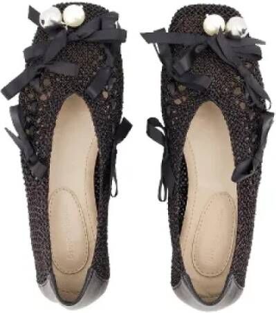 Simone Rocha Pre-owned Cotton flats Black Dames