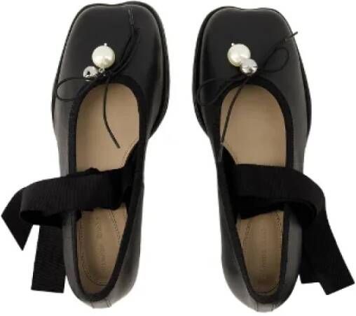 Simone Rocha Pre-owned Leather flats Black Dames