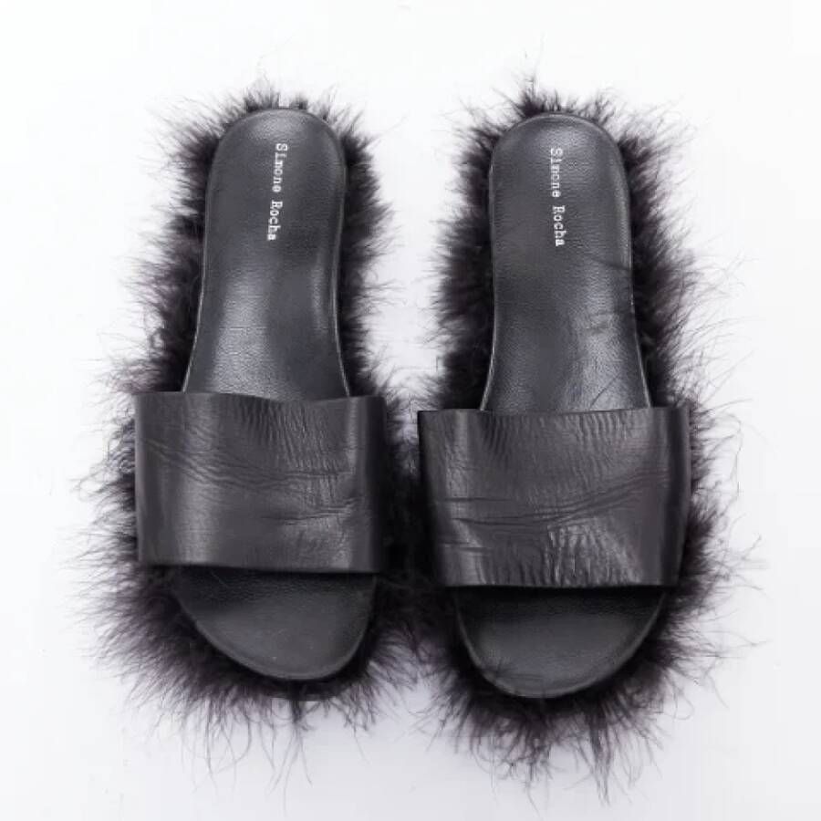 Simone Rocha Pre-owned Leather sandals Black Dames