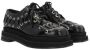 Simone Rocha Zwarte Leren Flatform Derby Schoenen Black Dames - Thumbnail 2