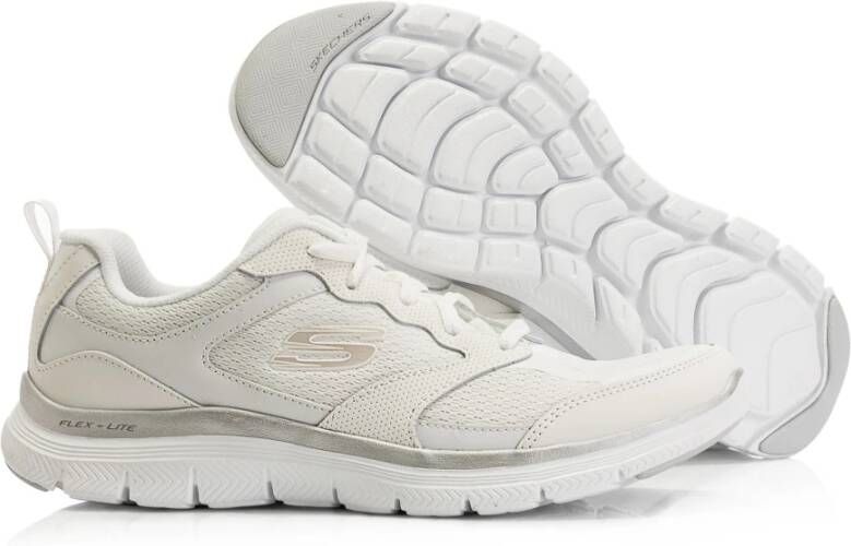 Skechers Actieve Flow Damessportschoenen White Dames