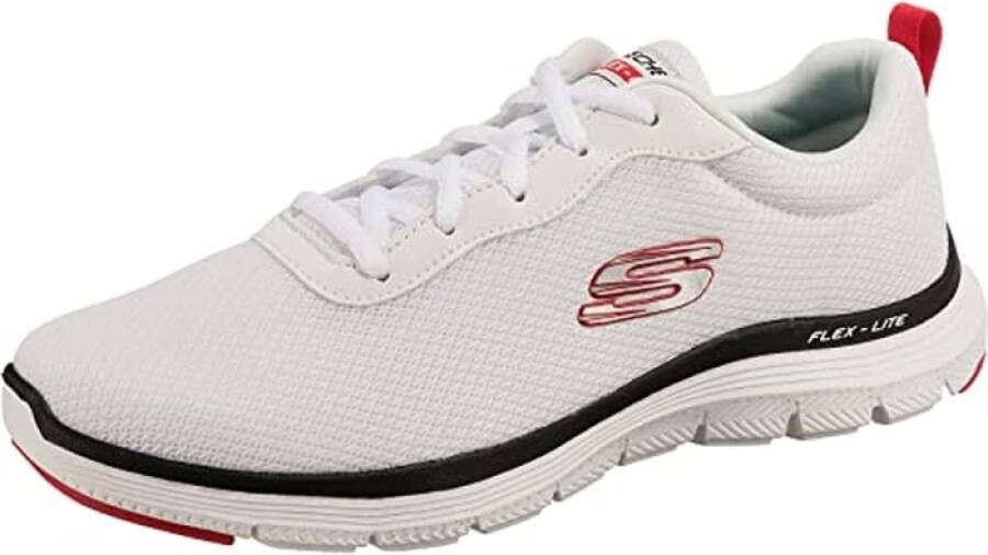 Skechers Ademende Trainings Sneakers Wit White Heren