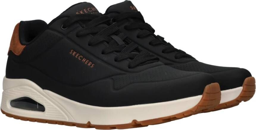 Skechers Air-Cooled Memory Foam Sneaker Black Heren