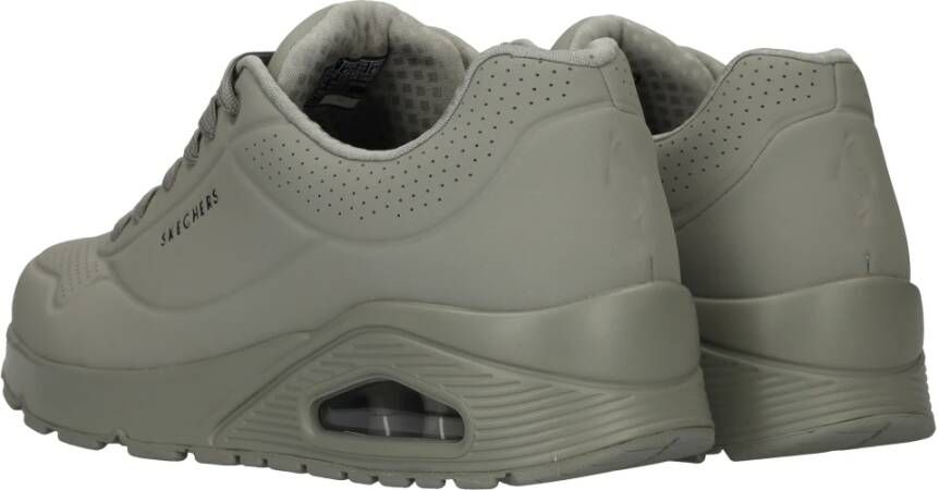 Skechers Air Stand Sneaker Grijs Groen Gray Heren