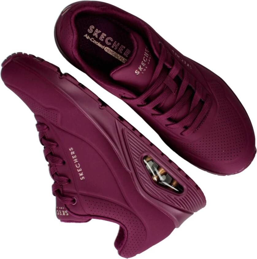 Skechers Air Stand Sneaker Trendy Dark Purple Dames