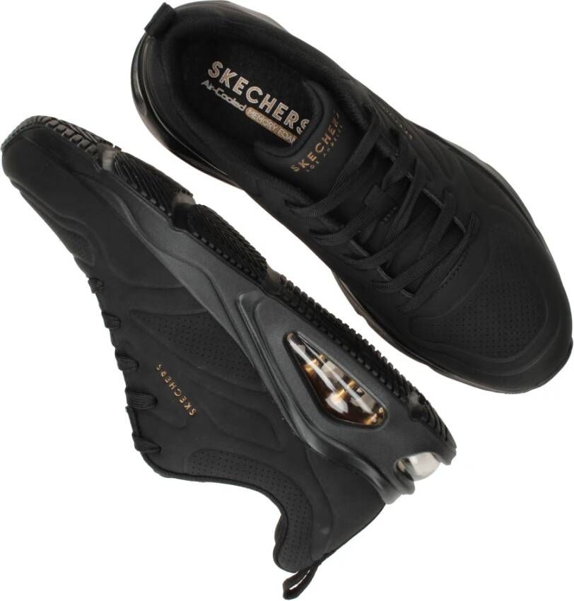 Skechers Air Uno Sportieve Sneakers Zwart Black Dames