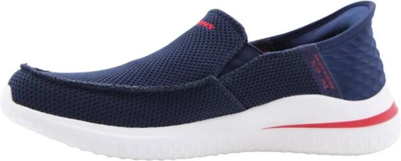 Skechers Stijlvolle heren loafers Blue Heren