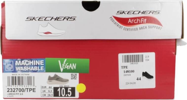 Skechers Arch Fit 2.0 Sneakers Beige Heren