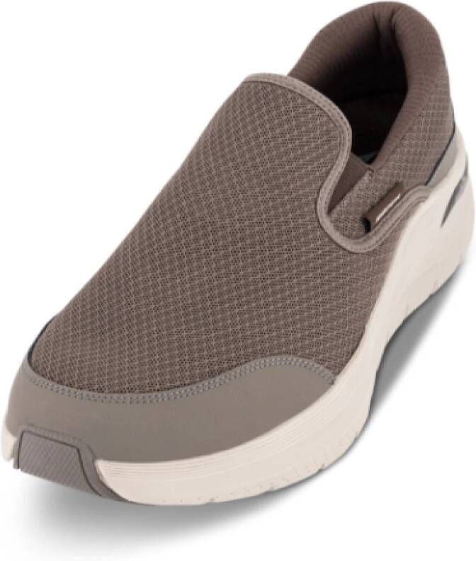 Skechers Arch Fit 2.0 Vallo Instap Schoenen Beige Heren