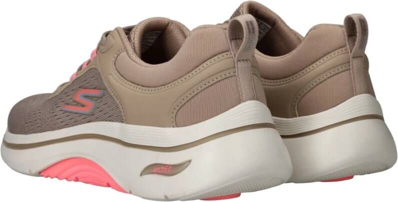 Skechers Beige Arch Fit 2.0 Vegan Sneaker Beige Dames