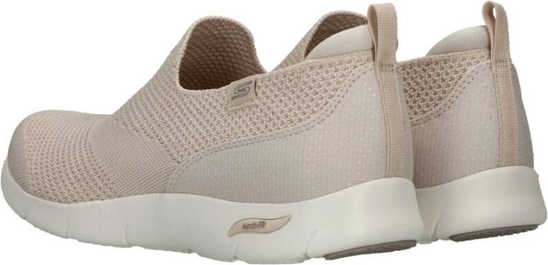 Skechers Beige Arch Fit Refine Iris Vegan Slip-On Beige Dames