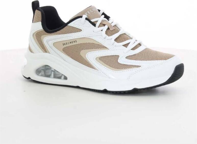 Skechers Beige Tres-Air-Uno-Street Damesschoenen Beige Dames