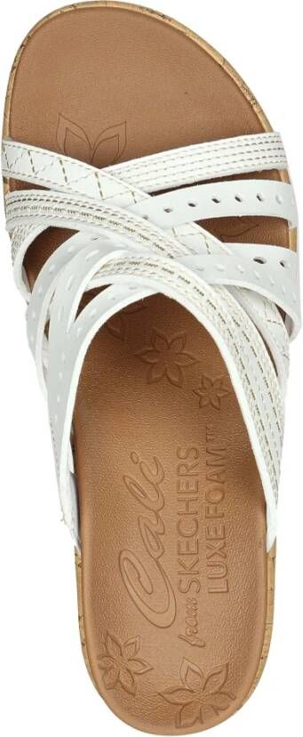 Skechers Beverlee Hot Sprin Sandals White Dames