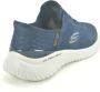 Skechers Blauw Lycra Slip-On Schoenen Blue Heren - Thumbnail 2