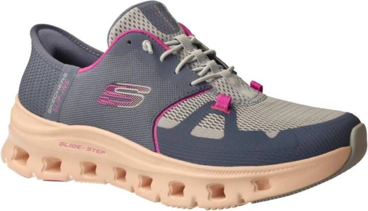 Skechers Blauwe Glide-Step Damesslip-ins Blue Dames