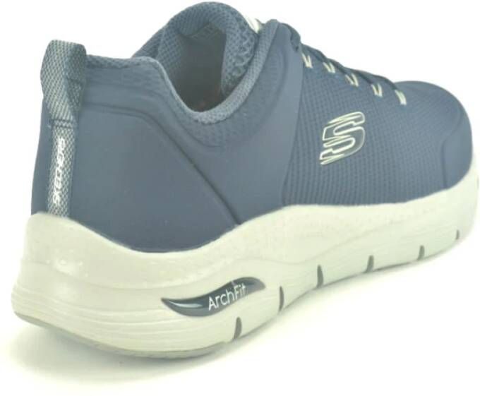 Skechers Blauwe Lycra Runner Blue Heren