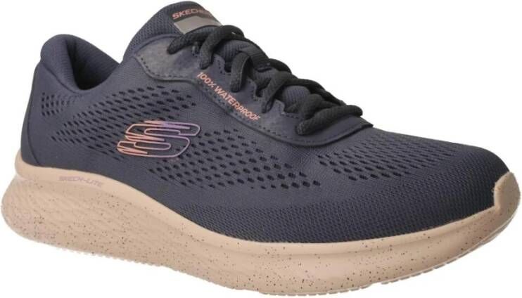 Skechers Blauwe veganistische sportsneakers met waterdichte technologie Blue Dames