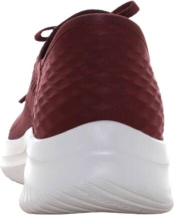 Skechers Bordeaux Lage Sneakers voor Vrouwen Red Dames